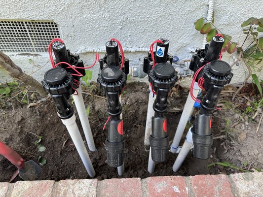 Sprinkler System Repair - From broken sprinkler heads to leaks and coverage issues, we repair irrigation systems to ensure your landscape receives the right amount of water while improving efficiency and reliability.