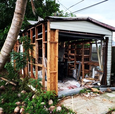 Shed Removal - This is probably bigger than your shed. This was a fun one. We can get it gone and ‘DoneForLess’ 954-257-9868. Shed Removal - This is probably bigger than your shed. This was a fun one. We can get it gone and ‘DoneForLess’ 954-257-9868.