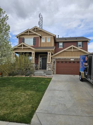 Exterior Painting - When you hire us for exterior painting services, we'll take care of everything for you. We paint all parts of the home, including:
Siding, Windows, Doors, Shutters, Decks.
We can even help you select the right color for your home's exterior. Plus, we offer pressure washing services. Call today for a free estimate on yours. Exterior Painting - When you hire us for exterior painting services, we'll take care of everything for you. We paint all parts of the home, including:
Siding, Windows, Doors, Shutters, Decks.
We can even help you select the right color for your home's exterior. Plus, we offer pressure washing services. Call today for a free estimate on yours.