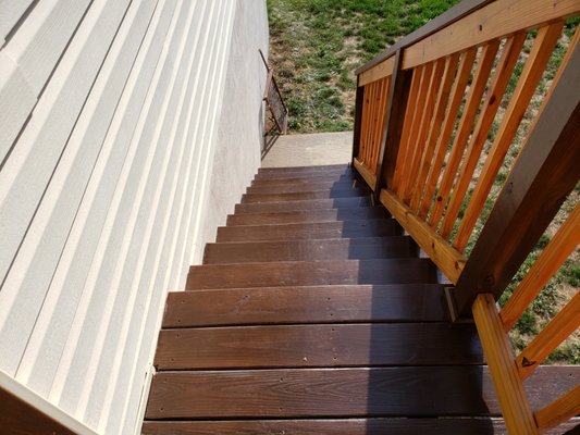 Deck makeover - refinished deck