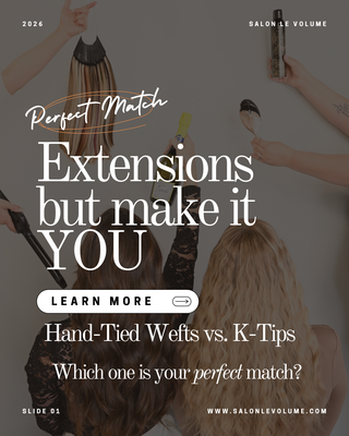 Thinking about hair extensions but unsure where to start? - One of the most common things we hear from new guests is:
“I want fuller, longer hair… but I’m scared of damage, discomfort, or choosing the wrong method.”
At Salon Le Volume, we believe extensions should feel customized, natural, comfortable, and supportive of your hair goals, it is not one-size-fits-all! That’s why personalized consultations are so important to us.
Two of the most popular extension methods we offer are K-Tips and Hand-Tied Wefts, and each serves different needs depending on your hair type, lifestyle, and goals.
K-Tip Extensions:
K-Tips (keratin bond extensions) are individual strands attached to small sections of your natural hair. These are ideal for guests wanting the most natural movement and flexibility. Because they are applied strand-by-strand, they blend beautifully and allow for versatile styling, including high ponytails and updos.
K-Tips are often a great option for:
• Fine or thin hair
• Guests wanting discreet, lightweight fullness
• Active lifestyles
• Those wanting longer wear with lower day-to-day maintenance
• Guests wanting highly customized placement
Hand-Tied Wefts:
Hand-tied wefts are rows of extensions sewn onto a beaded foundation. They are loved for creating dramatic fullness and length while allowing appointments to be more maintenance-based every several weeks.
Hand-tied wefts are often best for:
• Medium to thick hair
• Guests wanting maximum fullness
• Those who wear their hair down often
• Guests wanting quicker installation appointments
• Those comfortable with routine maintenance visits
The truth is, the “best” extension method depends entirely on YOU.
Hair density, scalp sensitivity, styling habits, maintenance commitment, previous color history, and even your workout routine all matter when determining the right fit. Our goal is never to upsell, it’s to help guide you honestly toward the safest and most beautiful option for your hair.
Healthy hair always comes first here.
If you’ve been curious about extensions but overwhelmed by social media trends or conflicting information, we’d love to help answer your questions and create a plan that feels realistic, comfortable, and confidence-building for you.
Extensions should enhance your confidence, not create stress. Schedule a complimentary extension consultation to see which method is best for you! Thinking about hair extensions but unsure where to start? - One of the most common things we hear from new guests is:
“I want fuller, longer hair… but I’m scared of damage, discomfort, or choosing the wrong method.”
At Salon Le Volume, we believe extensions should feel customized, natural, comfortable, and supportive of your hair goals, it is not one-size-fits-all! That’s why personalized consultations are so important to us.
Two of the most popular extension methods we offer are K-Tips and Hand-Tied Wefts, and each serves different needs depending on your hair type, lifestyle, and goals.
K-Tip Extensions:
K-Tips (keratin bond extensions) are individual strands attached to small sections of your natural hair. These are ideal for guests wanting the most natural movement and flexibility. Because they are applied strand-by-strand, they blend beautifully and allow for versatile styling, including high ponytails and updos.
K-Tips are often a great option for:
• Fine or thin hair
• Guests wanting discreet, lightweight fullness
• Active lifestyles
• Those wanting longer wear with lower day-to-day maintenance
• Guests wanting highly customized placement
Hand-Tied Wefts:
Hand-tied wefts are rows of extensions sewn onto a beaded foundation. They are loved for creating dramatic fullness and length while allowing appointments to be more maintenance-based every several weeks.
Hand-tied wefts are often best for:
• Medium to thick hair
• Guests wanting maximum fullness
• Those who wear their hair down often
• Guests wanting quicker installation appointments
• Those comfortable with routine maintenance visits
The truth is, the “best” extension method depends entirely on YOU.
Hair density, scalp sensitivity, styling habits, maintenance commitment, previous color history, and even your workout routine all matter when determining the right fit. Our goal is never to upsell, it’s to help guide you honestly toward the safest and most beautiful option for your hair.
Healthy hair always comes first here.
If you’ve been curious about extensions but overwhelmed by social media trends or conflicting information, we’d love to help answer your questions and create a plan that feels realistic, comfortable, and confidence-building for you.
Extensions should enhance your confidence, not create stress. Schedule a complimentary extension consultation to see which method is best for you!