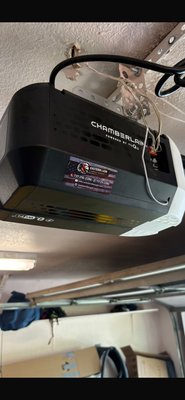 Chamberlain Garage Door Opener Installation - Installed a new Chamberlain garage door opener for the customer. We completed the installation, connected and organized the wiring, programmed the system, and tested the door, safety sensors, and remote controls to ensure smooth and reliable operation. Chamberlain Garage Door Opener Installation - Installed a new Chamberlain garage door opener for the customer. We completed the installation, connected and organized the wiring, programmed the system, and tested the door, safety sensors, and remote controls to ensure smooth and reliable operation.