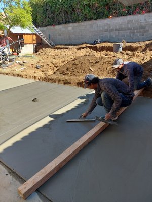 Concrete Installation - This service was done in the backyard. Concrete Installation - This service was done in the backyard.