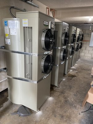 Commercial heat pump water heater install - Several commercial heat pump water heater installations Commercial heat pump water heater install - Several commercial heat pump water heater installations