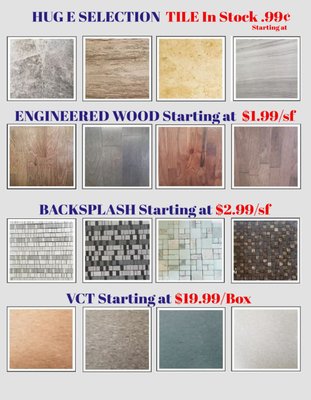 TILE, LAMIANTE, WOOD ETC... - TILE , LAMINATE, WOOD ETC....