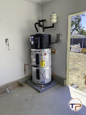 Heat Pump Water Heater Installation - We installed a new heat pump water heater in the garage located in San Mateo, CA Heat Pump Water Heater Installation - We installed a new heat pump water heater in the garage located in San Mateo, CA