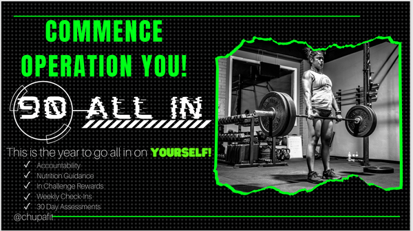 90 A.I Fitness Challenge - 90 ALL IN (90 A.I) is the last fitness challenge you'll ever need.  We will focus on the physical, spiritual, and mental aspects of a healthy lifestyle.  TEXT us at 254-228-5771.