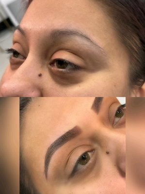 Ombré Powder Brows - Beautiful ombré powder brows done on Virgin brows. Ombré Powder Brows - Beautiful ombré powder brows done on Virgin brows.