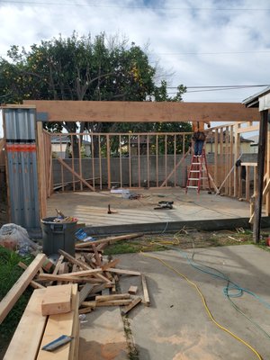 Room Addition - Concrete patio Room Addition - Concrete patio