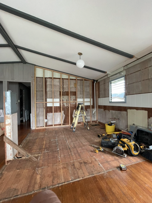 Kitchen Remodel July 2022 - Kitchen remodel (new kitchen circuits) with house panel relocation Before and After picture Kitchen Remodel July 2022 - Kitchen remodel (new kitchen circuits) with house panel relocation Before and After picture
