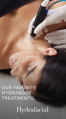 Hydrafacial - Hydrafacial is the best thing for your skin with no invasive treatment. There is a 3 step process for remarkable skin results. 
Purify, extra for dirt and debris to close skin 
Nourish, infused skin with wide choices of super serums for radiant healthy skin
Protect, to hydrate the skin to lock in moisture and antioxidants for beautiful finish