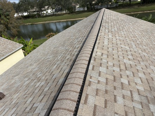 Roof Replacement Vero Beach - Two beautiful roof replacements completed side by side in Vero Beach using Owens Corning Duration shingles in Amber. These photos show the clean lines, rich color, and high‑performance finish of the new roofs — a great example of quality materials and craftsmanship coming together.