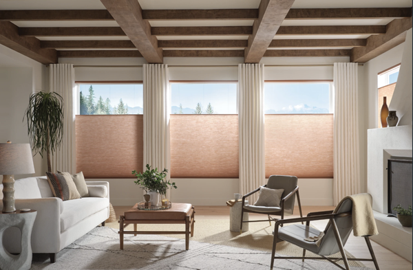 Honeycomb shades - Modern style meets energy efficiency. Available in manual or motorized and top down/bottom up. Honeycomb shades - Modern style meets energy efficiency. Available in manual or motorized and top down/bottom up.