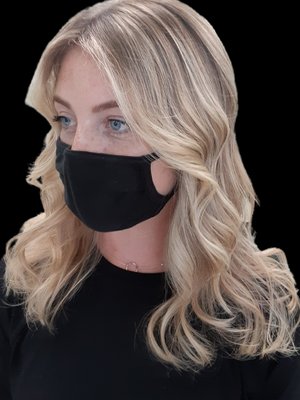 Blonde Hilite - This is a teasylite hilite and colormelt finished with a cut and beach waved Blonde Hilite - This is a teasylite hilite and colormelt finished with a cut and beach waved