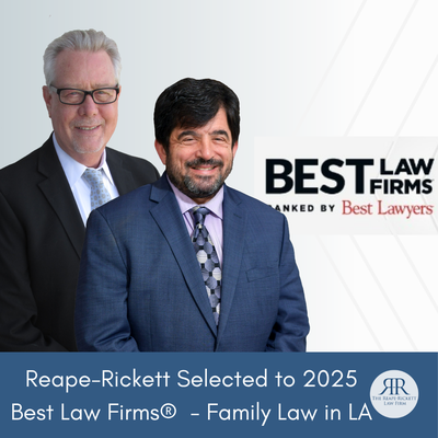 The Reape-Rickett Law Firm Selected to Best Law Firms® in 2025 - The Reape-Rickett Law firm was ranked in the 2025 Best Law Firms for Family Law in Los Angeles by The Best Lawyers in America ®. As Santa Clarita's largest family law firm, we are proud to earn this recognition through the decades of experience, tireless advocacy, and dedication to protecting our client's interests. When you are ready to take your next step, our team and attorneys will be ready to help you move forward.
For additional information, visit: https://divorcedigest.com/reape-rickett-2025-los-angeles-best-law-firms-selectee/ The Reape-Rickett Law Firm Selected to Best Law Firms® in 2025 - The Reape-Rickett Law firm was ranked in the 2025 Best Law Firms for Family Law in Los Angeles by The Best Lawyers in America ®. As Santa Clarita's largest family law firm, we are proud to earn this recognition through the decades of experience, tireless advocacy, and dedication to protecting our client's interests. When you are ready to take your next step, our team and attorneys will be ready to help you move forward.
For additional information, visit: https://divorcedigest.com/reape-rickett-2025-los-angeles-best-law-firms-selectee/