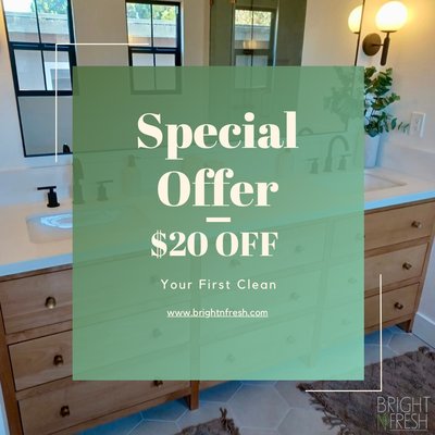 Get $20 OFF Your First Clean! - Enjoy a $20 discount on your initial cleaning with code New20! (Only First-Time Customers). Get $20 OFF Your First Clean! - Enjoy a $20 discount on your initial cleaning with code New20! (Only First-Time Customers).