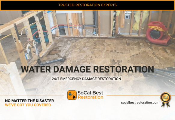 Professional Water Damage Restoration Across Orange County, CA - SoCal Best Restoration offers prompt and reliable water damage restoration services to help you recover from leaks, floods, and unexpected disasters. Our experienced team uses industrial-grade equipment to extract water, dry affected areas, and prevent mold growth. From emergency response to full restoration, we’re committed to restoring your home or business quickly, safely, and thoroughly. Check out our portfolio to see how we’ve helped property owners across SoCal get back on track.
