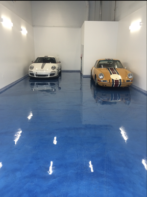 Past Flooring Projects - Browse through our past epoxy flooring projects for inspirations. Check out our website for a full gallery of work.