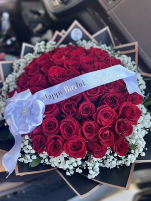 “Red Roses Collection” - Discovered the timeless allure of our “Red Roses Collection”, where classic beauty meets refined elegance.
Each arrangement showcase premium velvet, red roses - carefully selected for their rich color, lush petals, and lasting freshness, combined with other premium quality flowers.
Symbolizing love, passion and deep admiration, these designs are perfect for romantic gestures, special celebrations, or simply making a bold, unforgettable statement.
Handcrafted with attention for details, every bouquet embodies sophistication and heartfelt emotion. “Red Roses Collection” - Discovered the timeless allure of our “Red Roses Collection”, where classic beauty meets refined elegance.
Each arrangement showcase premium velvet, red roses - carefully selected for their rich color, lush petals, and lasting freshness, combined with other premium quality flowers.
Symbolizing love, passion and deep admiration, these designs are perfect for romantic gestures, special celebrations, or simply making a bold, unforgettable statement.
Handcrafted with attention for details, every bouquet embodies sophistication and heartfelt emotion.