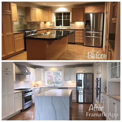 Before & After - Brightons up your kitchen like you wouldn't believe Before & After - Brightons up your kitchen like you wouldn't believe