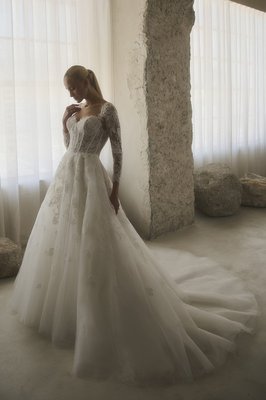 Casablanca Bridal – Emmaline Gown (Style 2629) - Exclusive Designer Wedding Dress Collection at Alma's Bridal
Adore the intricate detailing of the Emmaline gown by Casablanca Bridal. Featuring graceful lace craftsmanship, a delicate back design, and a matching designer veil. Experience this style firsthand at Alma's Bridal & Wedding.

Visit our wedding boutique in Lincoln to try on this style in person and get professionally measured by our bridal stylists.

Book Your Fitting Appointment