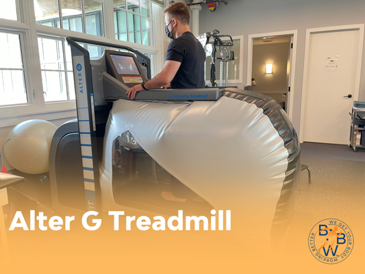 Alter G Treadmill - Utilizes its patented Differential Air Pressure (DAP) technology to offer a unique and distinctive approach to training and rehabilitative therapy.