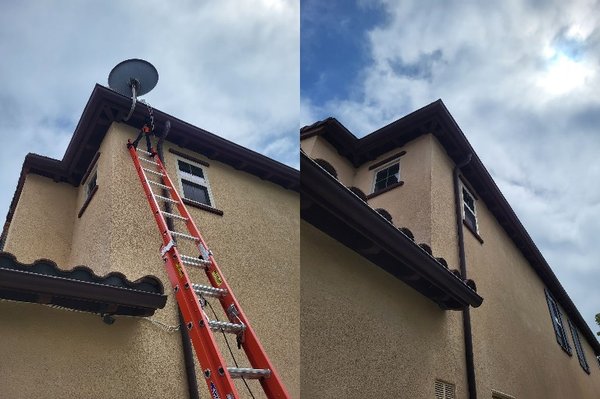 Satellite Dish Removal - Our customer called and wanted a satellite dish removal. We came out the same day and removed the dish, exterior cable, the mount and disposed of all the equipment. We charge $179.  You can book an appointment on our website.