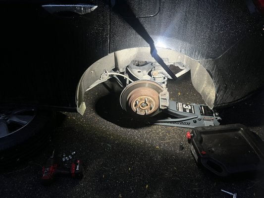 2015 Acura Rear Pads And Rotor Replacement - The customer supplied parts on this job here we did the rear brake pads and rotors bright and early the other week. Got the job done took on a test drive. Everything rode fine no squealing sounding or anything like that and we're off to the next job. 2015 Acura Rear Pads And Rotor Replacement - The customer supplied parts on this job here we did the rear brake pads and rotors bright and early the other week. Got the job done took on a test drive. Everything rode fine no squealing sounding or anything like that and we're off to the next job.