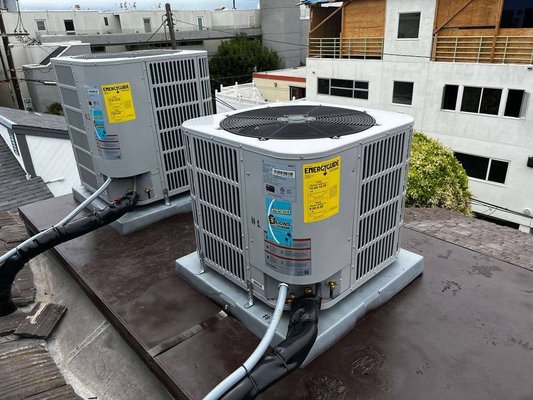 Heat Pump Replacement in Marina del Rey, CA - An HVAC Replacement project in Marina del Rey. Disconnected the existing system and removed it from the premises. Replaced client's old system with 5T, 15 seer heat pump condenser and 2T, 20 seer air handler manufactured by Bosch. Run new 220V lines and breakers for air handlers and installed new thermostat.