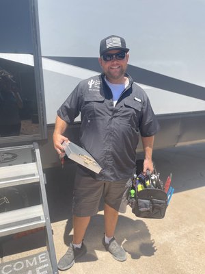 Getting Started! - Our tech and owner, Sean headed out for a consult and repair! Doing what he loves to do! Getting Started! - Our tech and owner, Sean headed out for a consult and repair! Doing what he loves to do!