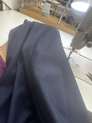 Men suit jacket - The shoulder was big , so here are some pictures for before and after alteration