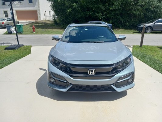 FULL DETAIL ON THE HONDA CIVIC - 2019 Honda Civic full detail results. bringing cars back to life in a touch don't be hesitate to book your detail today