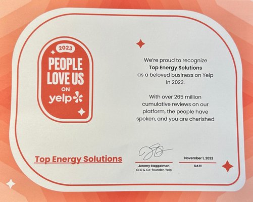 Our Testimonials - PEOPLE LOVE US! - Some of our satisfied clients just had to share their love with us, granting us the " YELP PEOPLE LOVE US" award from yelp. Our Testimonials - PEOPLE LOVE US! - Some of our satisfied clients just had to share their love with us, granting us the " YELP PEOPLE LOVE US" award from yelp.