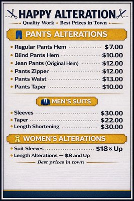 New pricing menu is up! Best workmanship! Best prices! - We’ve expanded to the unit next door and now have more specialized equipment for even your toughest projects.  Menu pricing for the most requested jobs are also posted.  Come check us out!