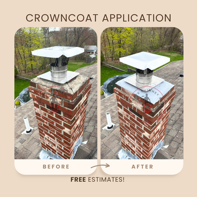 Crown Repair - Crown Repair vs Crown Replacement
The crown is the cement slab located at the very top of your chimney. The integrity of the crown is crucial to the structure below. If a crown has minor cracks we can apply a flexible sealant product to seal the crown. Crowncoat is the ideal preventive if your crown is slightly damaged. If the crown is damaged, broken, crumbling or you do not have a crown you will need a Crownwash. Crown Repair - Crown Repair vs Crown Replacement
The crown is the cement slab located at the very top of your chimney. The integrity of the crown is crucial to the structure below. If a crown has minor cracks we can apply a flexible sealant product to seal the crown. Crowncoat is the ideal preventive if your crown is slightly damaged. If the crown is damaged, broken, crumbling or you do not have a crown you will need a Crownwash.