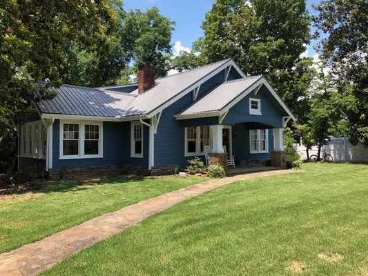 100 Year Old Home - Exterior House Painting Project - RPS performed a soft wash, 4-5 days of scraping, replaced rotten facia board & siding, caulked and prepped to paint this 100 year old home. We couldn't be happier with the beautiful color this customer chose to freshen up her curb appeal.

Ready for a fresh look? RPS can give your house OR commercial property that curb appeal again. We can even replace trim, doors, and siding if needed. We have the experts to ensure you get only the best results.