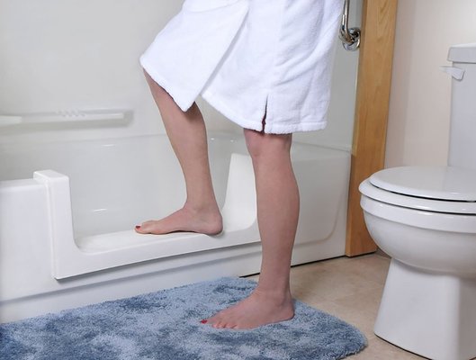 Convert your bathtub to a walk-in-shower - Tearing out a bathtub and creating a walk-in-shower can be very expensive. We have a affordable solution to cut an opening in your tub which allows you to step in vs step over.