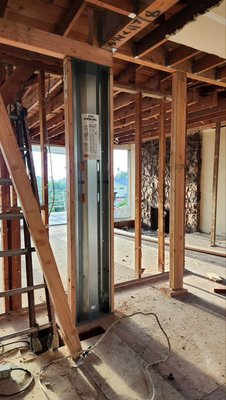 Structural Framing & Home Repairs - We completed a set of structural improvements, including strong wall installation for load-bearing reinforcement, joist and beam replacement, new bathroom wall framing, and bathroom fan replacement. Every step was done with precision and attention to detail, leaving the home stronger, safer, and ready for the next stage of remodeling.