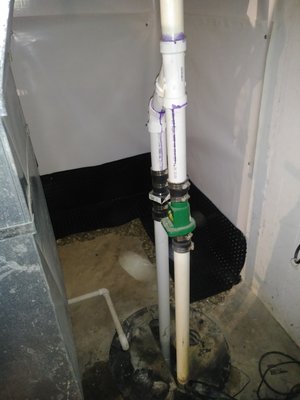 sump pump installation - drain tile with aqua curtain and sump pump installation sump pump installation - drain tile with aqua curtain and sump pump installation