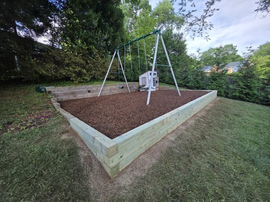 Playground area - Playground area renovation. Playground area - Playground area renovation.