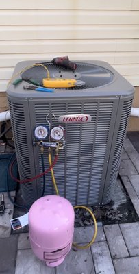 Replaced a air conditioning system. - Great job, big improvement, 10% discount. Family was really happy with the end result.4 tons, Lennox 10 years warranty.