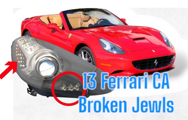 Ferrari California Broken Jewls Repair - We can repair Ferrari California well known broken jewls issue. To see full description of what causes the issue and how we repair check out full video on our YouTube or website. Instead of just gluing the broken piece which would certainly be a temporary fix. we attach specialize metal wire to each leg using plastic weld. we then twist the wire and attach each piece. The flexible and durability of the wire is a perfect permanent fix. check out video we made explaining cause and repair
https://youtu.be/pQbApS94Da0?si=ShOJXZPF5YFU_Qps Ferrari California Broken Jewls Repair - We can repair Ferrari California well known broken jewls issue. To see full description of what causes the issue and how we repair check out full video on our YouTube or website. Instead of just gluing the broken piece which would certainly be a temporary fix. we attach specialize metal wire to each leg using plastic weld. we then twist the wire and attach each piece. The flexible and durability of the wire is a perfect permanent fix. check out video we made explaining cause and repair
https://youtu.be/pQbApS94Da0?si=ShOJXZPF5YFU_Qps