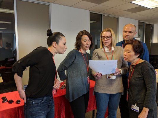 Kaiser Onsite Escape Room - This is one of multiple onsite escape room events with done for Kaiser's Financial Leadership Institute and their physician leadership team in the San Francisco Bay Area and Southern California. This event took place at a Kaiser facility in Oakland. It's a fun way for teams to connect, get to know each other, assess how well they work together and take their lessons back to their workplace. Kaiser Onsite Escape Room - This is one of multiple onsite escape room events with done for Kaiser's Financial Leadership Institute and their physician leadership team in the San Francisco Bay Area and Southern California. This event took place at a Kaiser facility in Oakland. It's a fun way for teams to connect, get to know each other, assess how well they work together and take their lessons back to their workplace.