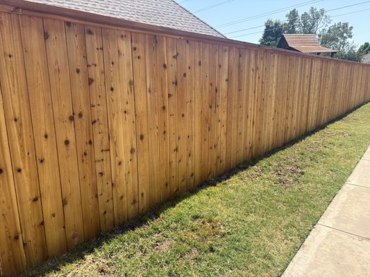 Western Red Cedar Fencing - Western Red Cedar privacy fencing offers the perfect balance of natural beauty, durability, and long-lasting performance. At A Better Fence Construction, we build custom cedar privacy fences designed to protect your backyard, increase property value, and withstand Oklahoma’s weather. Since 2008, our locally owned team has delivered expert craftsmanship, honest pricing, and dependable customer service. Contact us today for a free estimate on a premium cedar privacy fence.