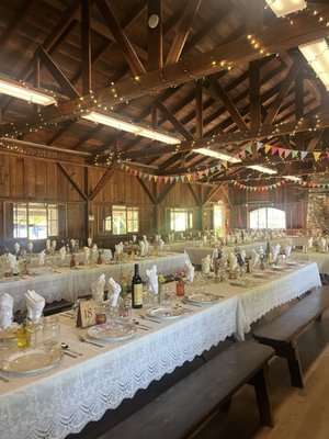 Wedding & Corporate Table Setups - From elegant weddings to polished corporate functions, we create table setups that leave a lasting impression. Our team designs layouts that balance style and function, featuring coordinated linens, centerpieces, and décor that complement your event theme. Whether it’s an intimate reception or a large-scale banquet, every detail is thoughtfully arranged to ensure your tables look beautiful, inviting, and event-ready.