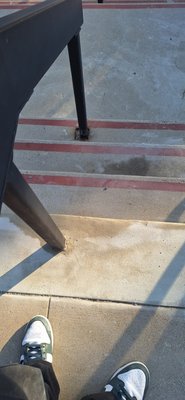 Concrete Repair - Repaired leaking roof deck around metal post penetrations. Removed failed coating, treated rusted bases, sealed anchors, and installed reinforced waterproof patch system. Applied elastomeric coating and blended into existing surface to stop water intrusion and restore protection.