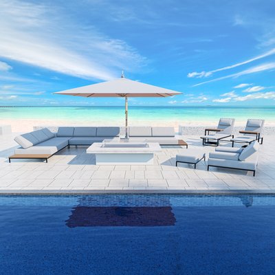 Luxurious Patio Furniture Collection - Bring style and comfort to your outdoor kitchen with our extensive line of luxurious patio furniture. Using our premium patio furniture you can create multiple areas for entertaining. Our comfortable bar stools make a great place for your guests to sit and converse as you tend to the grill. Gather your friends around our glass Crystal Fire Pit and have a drink on our modular sofa. Shade yourself from the sun using our Bamboo Umbrella while relaxing on a lounger. There are so many ways patio furniture can transform your outdoor entertainment space. No matter how many guests you’re having over for your backyard barbecue, our patio furniture is perfect for every occasion. Luxurious Patio Furniture Collection - Bring style and comfort to your outdoor kitchen with our extensive line of luxurious patio furniture. Using our premium patio furniture you can create multiple areas for entertaining. Our comfortable bar stools make a great place for your guests to sit and converse as you tend to the grill. Gather your friends around our glass Crystal Fire Pit and have a drink on our modular sofa. Shade yourself from the sun using our Bamboo Umbrella while relaxing on a lounger. There are so many ways patio furniture can transform your outdoor entertainment space. No matter how many guests you’re having over for your backyard barbecue, our patio furniture is perfect for every occasion.