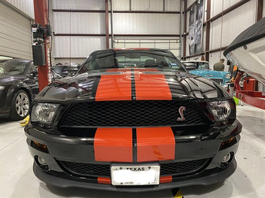 GT500 Complete Vehicle Detail, Paint Correction, Ceramic Coat - Shelby GT500 received a complete vehicle detail. From engine bay, interior, and every nut to bolt. A 2 Stage Paint Correction was performed to remove any existing swirl marks and scratches and making the paint perfected as much as possible. A 2 Year CQUARTZ Ceramic Coating was applied to the vehicle providing protection, ease of maintenance, and a deep wet shine finish.