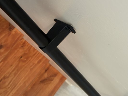Fixed hand rail in hallway - Client called out for various services and we found a lot of issues! This handrail was able to be yanked right out of the wall!! NOT ANYMORE! Jo’s came out and we fixed all the problems on site for under $500! This AirBnB is back up and running and no lawsuits are pending due to stuff like this!