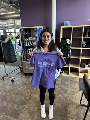 Workout 100 shirts! - If you use the gym 100 times you earn a free shirt! Workout 100 shirts! - If you use the gym 100 times you earn a free shirt!
